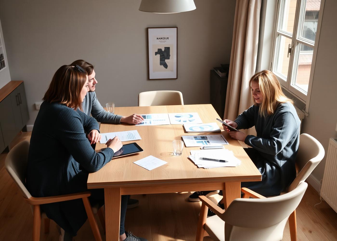 Teamet på Flock Media arbetar med mediestrategi